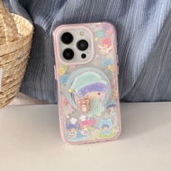 For iphone Case 16 Pro Max 15 Pro Max 14 Pro Max 13 Pro Max 2-in-1 Gemini Rotation phone case