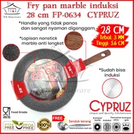 28cm induction frying pan / fry pan marble CYPRUZ FP-0634
