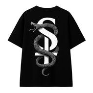 Metal t-shirt Satanic Distro t-shirt Men Women Black SIXCISSORS 666 METSNAKE NEW