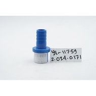 Blue 20mm to 14mm Hose to PVC Pipe Adapter Connector Garden Irrigation PVC Straight Pipe Joint Pipin