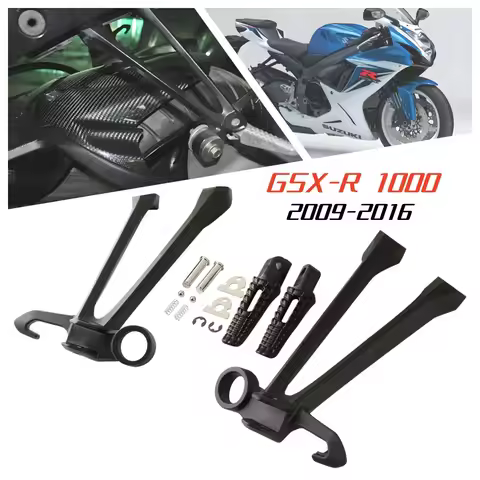 For Suzuki GSXR1000 GSX-R 1000 GSXR 1000 2009-2016 Motorcycle Acsessories Rear Foot Pegs Footrest Br