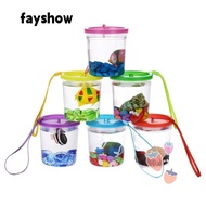 FAY Betta Fish Tank, Random Color Transparent Mini Goldfish Tank, Lightweight Colors Fish Box
