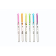 2-Tip Highlighter Pen CHOSCH Set Of 6 Colors Fruit Scent