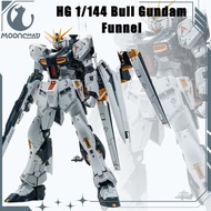 หุ่นอนิเมะ1/144 HG Bull GUNDAM FUNNEL โมเดลหุ่นแอ็กชันลอยทำจาก ABS โมเดลประกอบหุ่นยนต์เมชาของขวัญของ