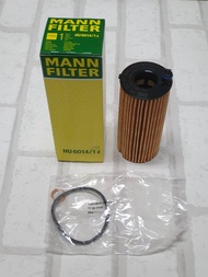 กรองน้ำมันเครื่อง  BMW  Series 5  G30  ( 2016 -    )    Oil Filter  Mann   HU 6014/1z  /  HU6014/1z