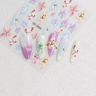 5D FLOATING STICKER SUMMER FLOWERS ( 2454 )
