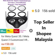 for Meta Quest 3S / Meta Quest 2 Customized Prescription Lens