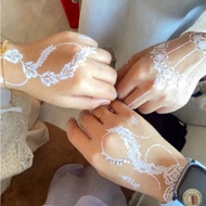 FREE DIAMOND Inai Sticker White Exclusive Henna Sticker Design Pengantin