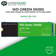 WD Western Digital Green Series SN350 Pci-e Nvme M.2 2280 SSD Solid State Drive (500GB/1TB/2TB)