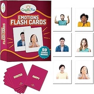Feelings and Emotions Flash Cards | 50 Emotion Development Educational Photo Cards | 7 Starter Learn