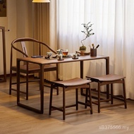 Balcony Kung Fu New Chinese Style Living Room North American F Combination Tea Table Chair  Househol