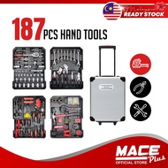 TBS187 187Pcs Craft Hand Tools In Aluminium Trolley Case Tool Box Set