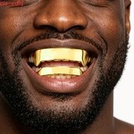 PLANED Teeth Grillz, Glossy Shiny Grillz Set, Futuristic Realistic Look Smooth Surface  Plated Teeth