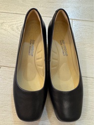 Dr Kong黑色軟皮高跟鞋