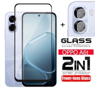 2 in 1 Screen Tempered Glass Protector Film For Oppo A 6 A6 t Pro A6t A6tPro A6X A6S A6C A6i A6Pro O