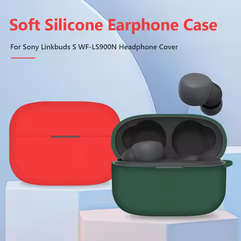 Shock-resistant Earphone Protective Case with Metal Hooks for Sony Linkbuds S WF-LS900N Wireless Hea