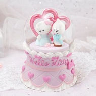 Hello Kitty 情人節 水晶球音樂鈴 結婚 情人節 求婚禮物 紀念日