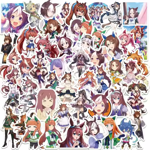 50PCS Uma Musume Pretty Derby Game Graffiti Stickers Anime Girl Cartoon Sticker for Phone Notebook S
