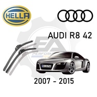 AUDI R8 42 2007 - 2015 WINDSCREEN WIPER BLADE SET 22" + 22" HELLA CLEANTECH