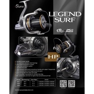 Specs Above Kyoto Grand Surf Reel Anyfish Legend Surf HP Long Spool 8000 10000 12000 Power Handle