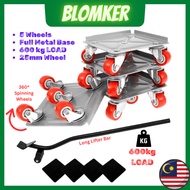 600kg Heavy Duty Furniture Mover Fridge Roller Piano Dolly Furniture Lifter Vending Machine Roller