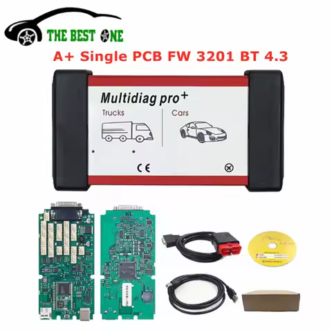 A+ Single Board FW 3201 Multidiag PRO+ Bluetooth 4.3 NEC Relay V2021.11 Keygen OBD2 Diagnostic Scann