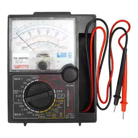 Analog Multitester with Buzzer Test Pen Voltmeter Ammeter DC 1000V Analog Multimeter Tester Pointer 