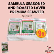 Sambuja Seasoned and Roasted Laver Premium Seaweed (5g/packs)