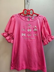 Mezzo Piano Junior 粉紅色蝴蝶結上衣