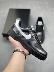 全新🌸Nike Air Force 1 Low 黑白漆皮 舒適休閒板鞋