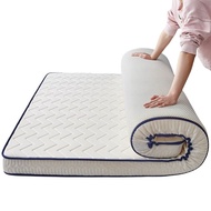 Thickened Latex Mattress For Home Silk Cushion Summer Floor Shop Student Dormitory Single Sponge Mat Foldable Non Slip