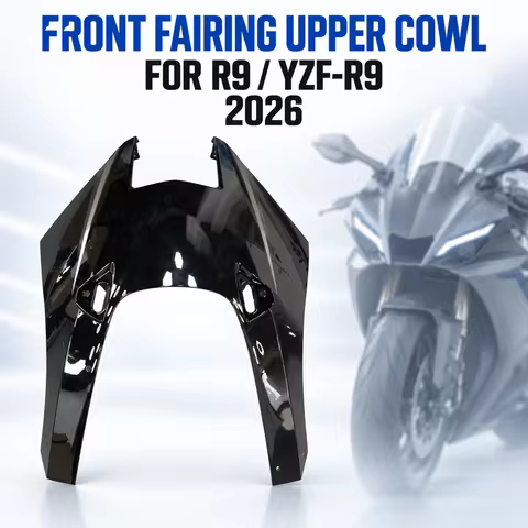 Front Fairing Upper Cowl Nose Cover Carbon Fiber Headlight Area Trim for Yamaha R9 YZF-R9 2026 Motor