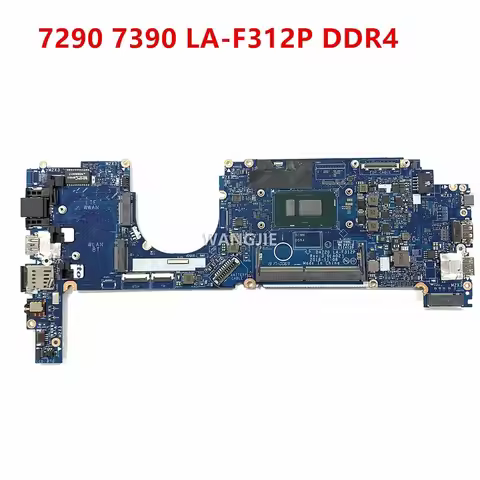 For Dell 7290 7390 Laptop Motherboard CN-0XY80D 0XY80D DAZ20 LA-F312P With SR3L9 I5-8350U CPU