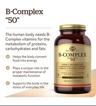 【全新現貨】Solgar 維他命 B-Complex ”50“ 複合維他命 B 群 (250粒大容量裝) 
