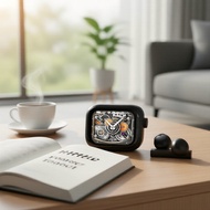 HTC NE40 AI Translator Earbuds with LED Display, Bluetooth 6.0, HiFi, Noise Canceling, Waterproof