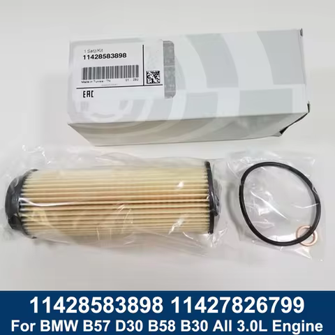 New Oil Filter Element 11428583898 For Latest BMW B57 D30 B58 B30 All 3.0L Engine 11427826799 04152-