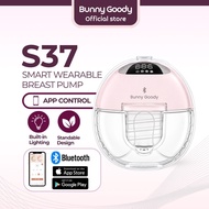 Bunny Goody S37 Smart Wearable Breast Pump | App Control | 4 Modes 9 Levels | Built-in Light | Stand