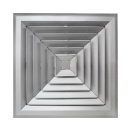 หน้ากากแอร์ RYUKEN ลมส่ง 4 ทิศ RYUKEN CD 12x12 4-ASD AL