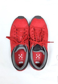 ［包郵］Haglofs 紅色麖皮面行山鞋 (Size UK5/US7/38) 無原裝盒
