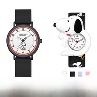 นาฬิกาข้อมือ Snoopy สไตล์นักเรียน สำหรับเด็กผู้หญิง วันเกิด ของขวัญสุดน่ารัก สายยาง กลไกควอตซ์ หน้าป