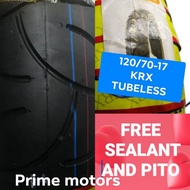 120/70-17 MOTORCYCLE TUBELESS TIRE WITH FREE PITO AND SEALANT