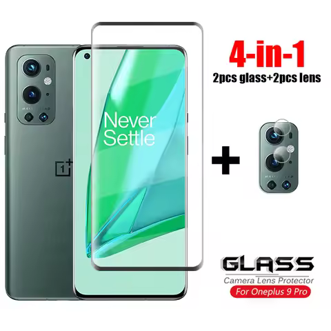 For Glass Oneplus 9 Pro Tempered Glass 3D Full Curved Cover Glass One Plus 7 7T 8 Pro Screen Protect
