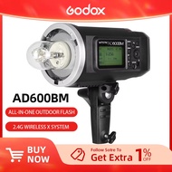 Godox AD600BM Outdoor Flash 600Ws GN87 High Speed Sync Bowens Mount Strobe Light with 2.4G Wireless 