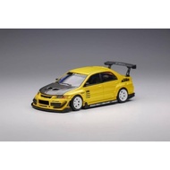 Y.E.S x Peako 1/64 Mitsubishi Lancer Evolution IX Varis - Yellow / Carbon Hood