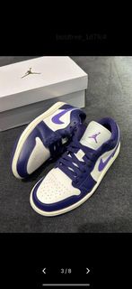 👟全新 Air Jordan 1 Low 波鞋 帆白紫