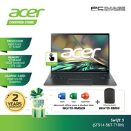 Acer Swift 5 SF514-56T-50Q1 SF514-56T-71RH (I5 1240P/I7 1260P/8G/16G/512G/1T/INTEL IRIS XE/14 TOUCH/GRN/W11/MSO)