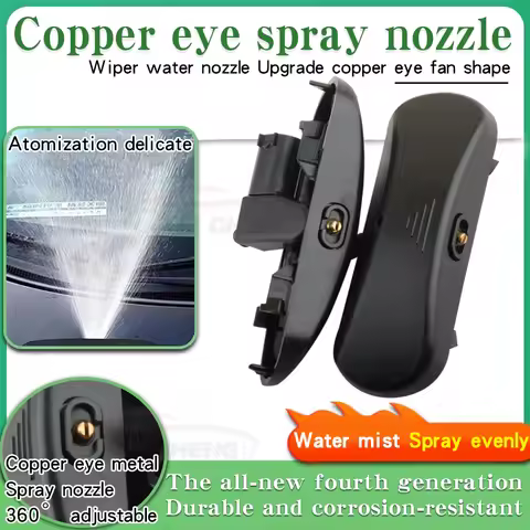 2 Pcs Car Nozzles For Audi A1 A3 A4 B8 A6 C7 C8 A7 C7 A8 Q3 Q5 Q7 Heated Water Spray Jet Windshield 