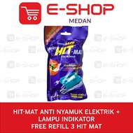 Hit Mat Alat &amp; Refill Anti Nyamuk Kabel Listrik +Lampu / Obat Elektrik