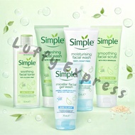 Simple Cleanser Toner Moisturizer Micellar Water Refreshing Facial Wash Facial Scrub Sensitive Wipes