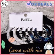 SK Acrylic Earrings Set Geometric Circle Fashion Jewelry Dangler